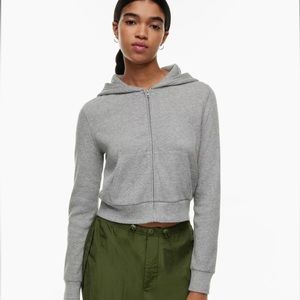 TNA waffle zip hoodie